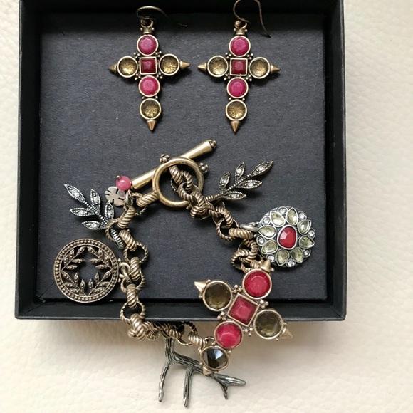 Lucky Brand Jewelry - Lucky Brand Charm Bracelet W/ Matching Earrings